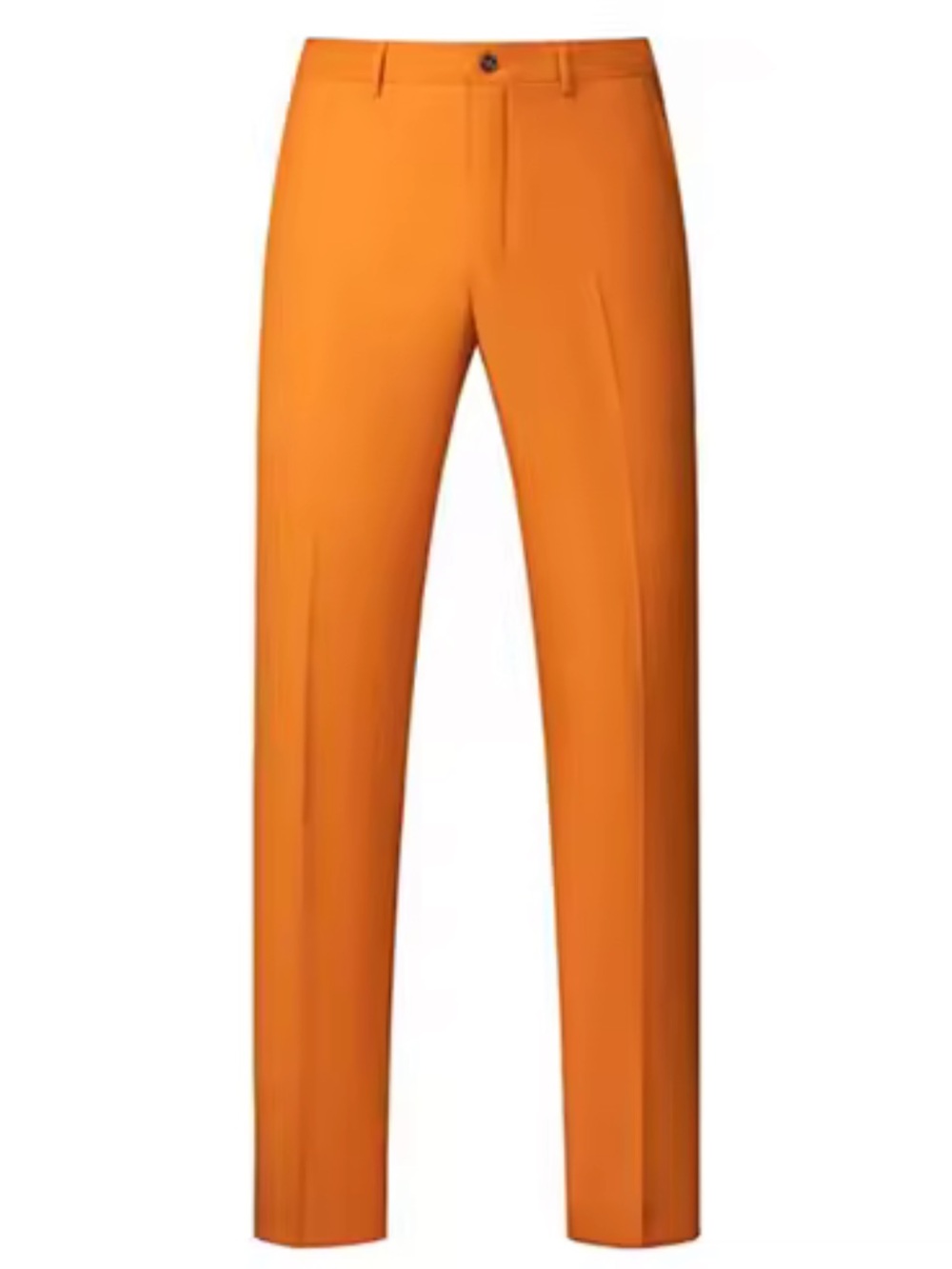 Orange Mens Formal Suit Dress Pants Classic Tuxedo Tux Waistcoat Trousers 27”